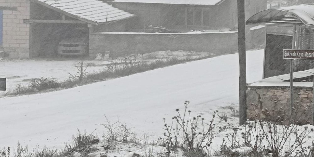 Eskişehir’de kar sevinçle karşılandı