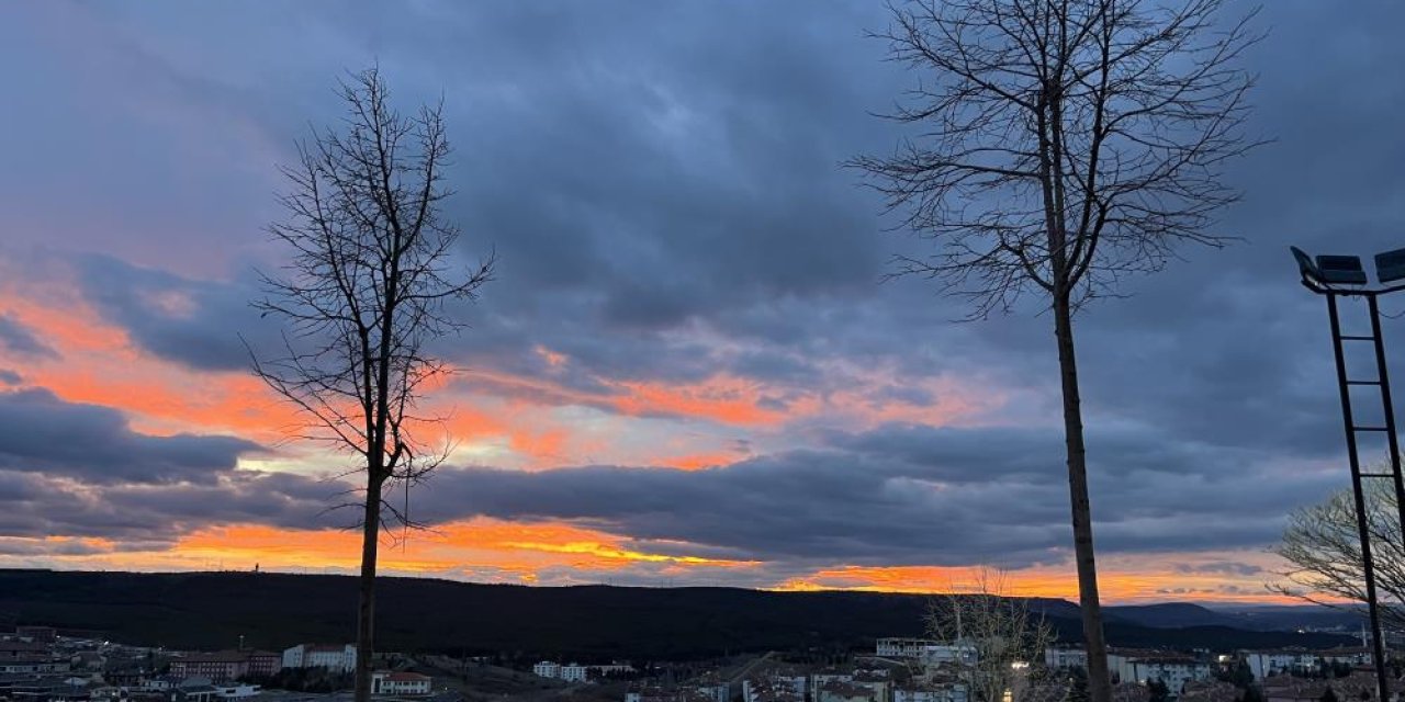 Eskişehir'de gün batımı görsel şölen sundu