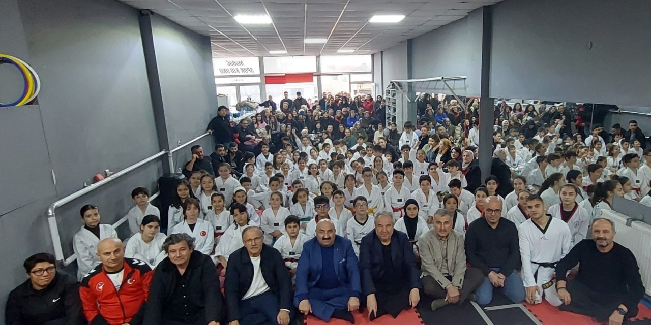 Kuşak atlamak için ter döktüler