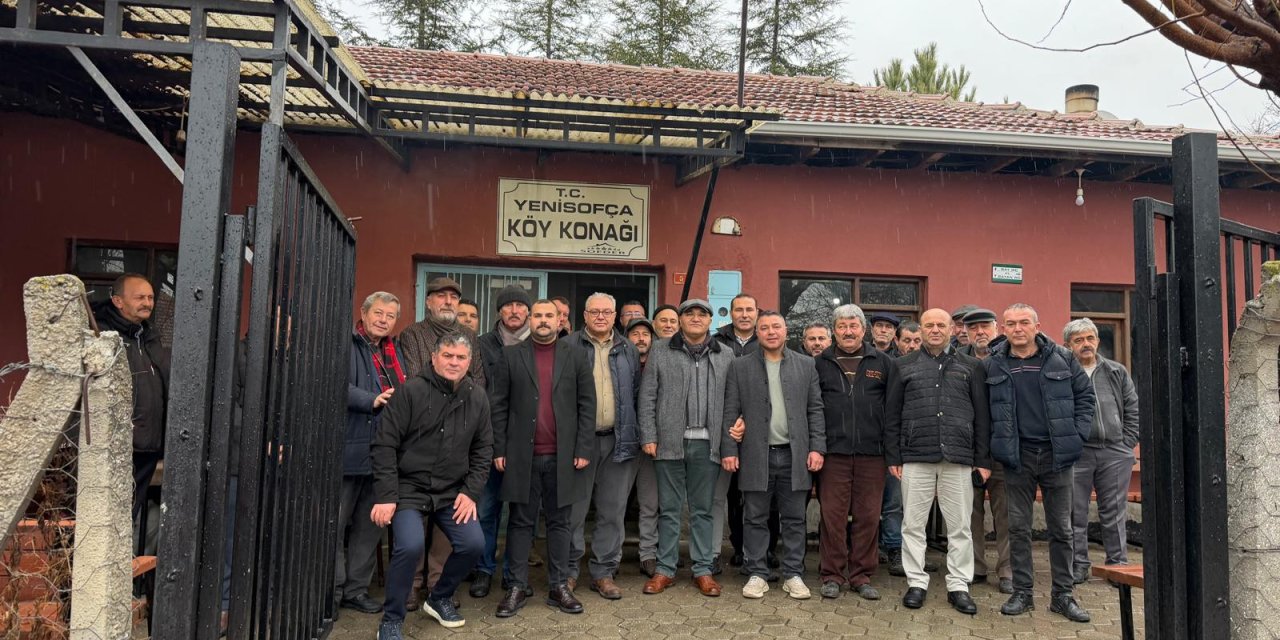 Yenisofça Köyü Derneği’nde Murat Şimşek güven tazeledi