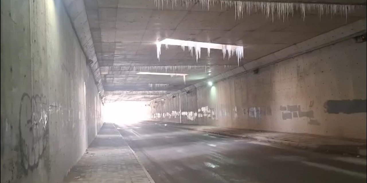 Eskişehir'in o alt geçit trafik için risk oluşturuyor