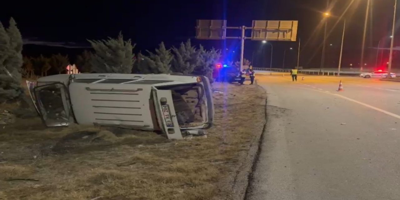 Tırın çarptığı otomobilin sürücüsü ağır yaralandı