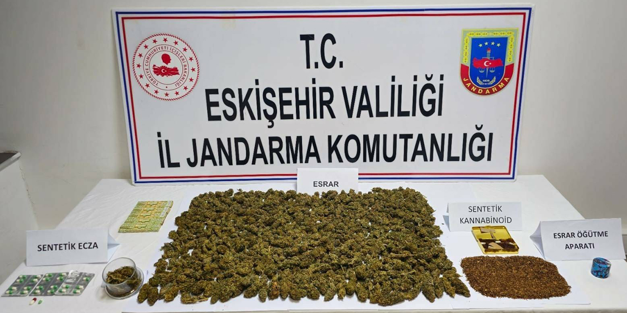 Eskişehir’de tek adresten çeşit çeşit uyuşturucu çıktı!