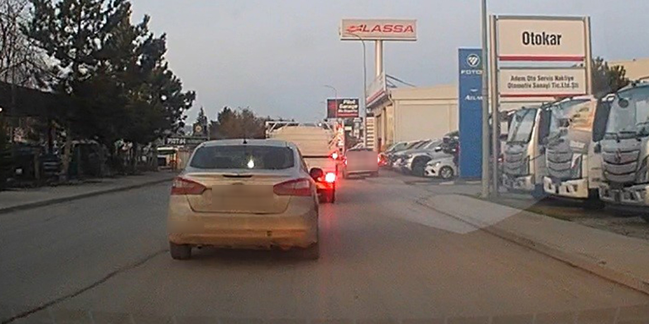 Eskişehir'de duyarsız sürücü yayaların canını tehlikeye attı