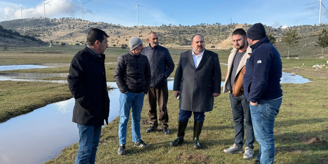 İnönü'de sulama suyu için incelemeler yapıldı