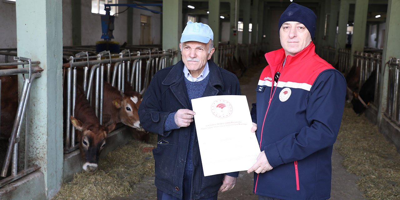 Eskişehir'de işletmenin Hastalıktan Ari İşletme Sertifikası yeniledi