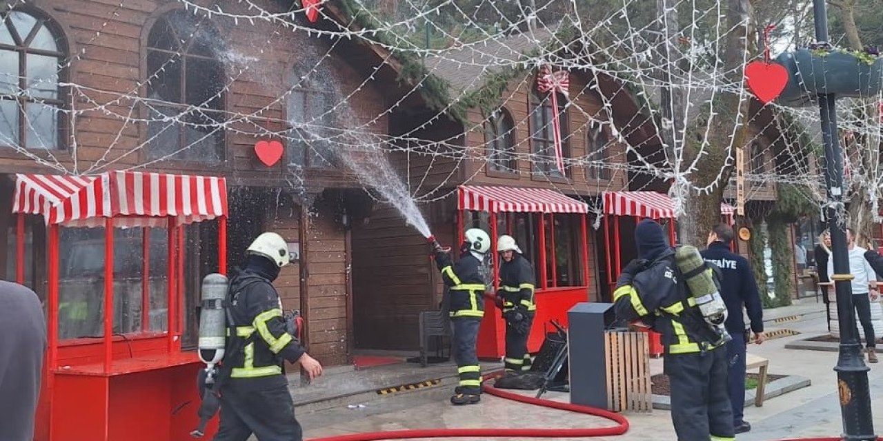 Kulübede çıkan yangın panik yarattı