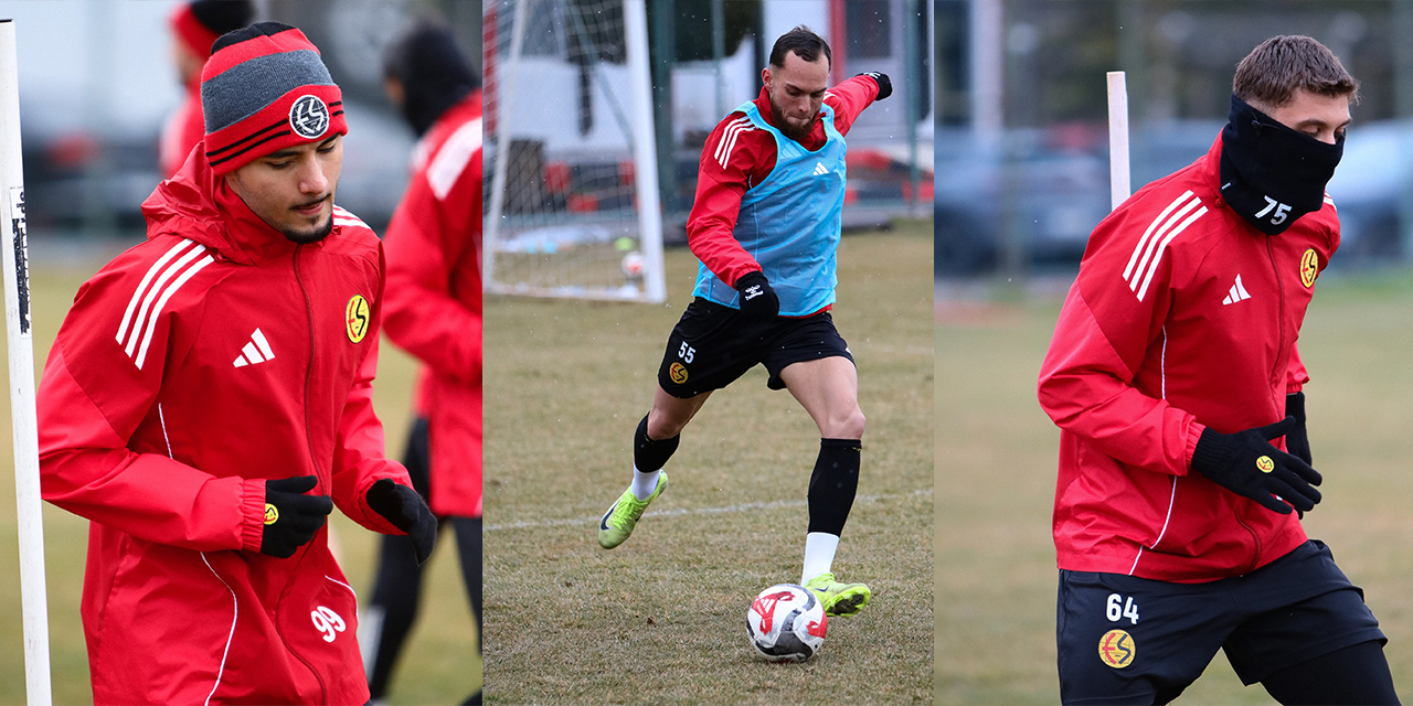 Eskişehirspor deplasman için antrenman yapıyor