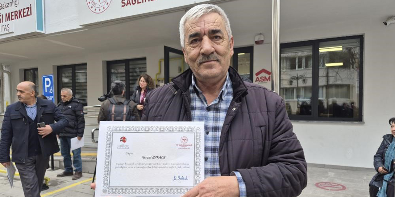 Eskişehir'de günde 3 paket bitirdiği sigarayı hayatından çıkardı