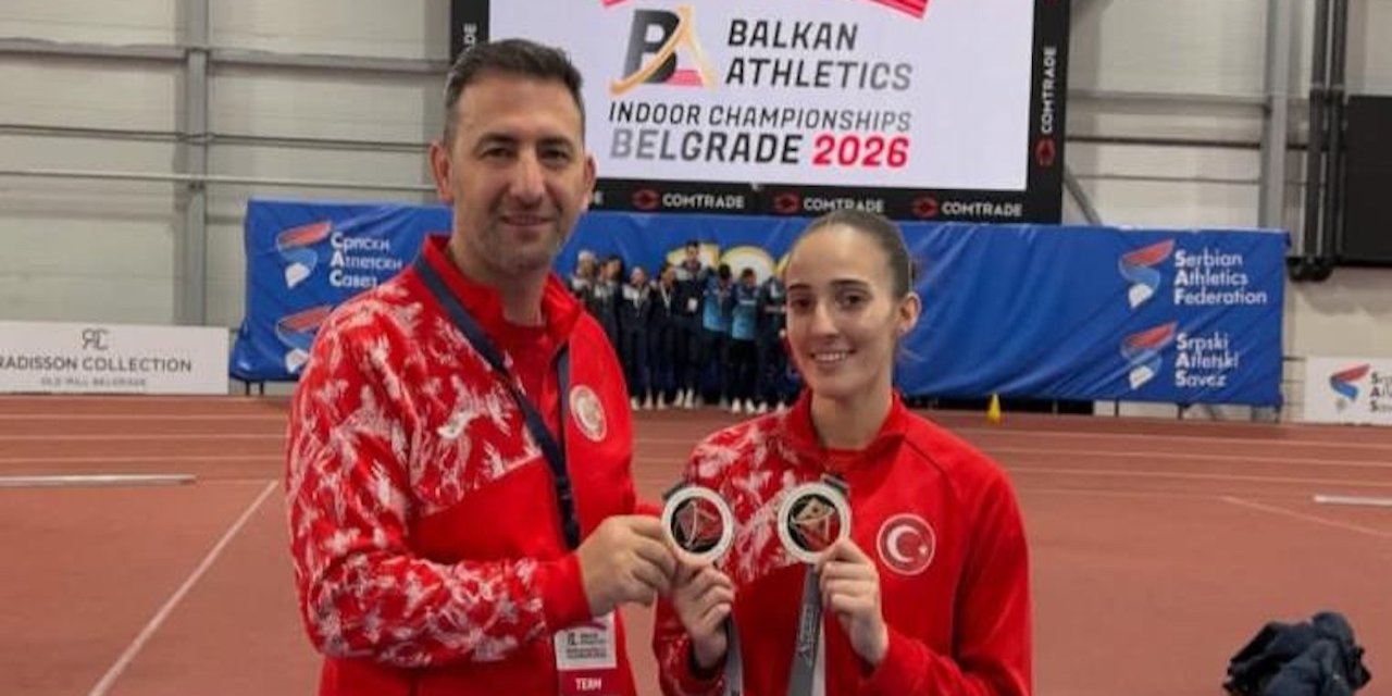 Eskişehirli atletizm sporcusundan Balkan'da altın madalya