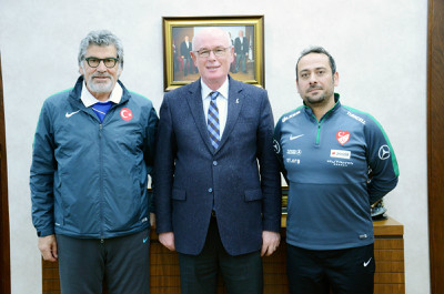 Kaner ve Özbayerden  Başkan Kurta ziyaret