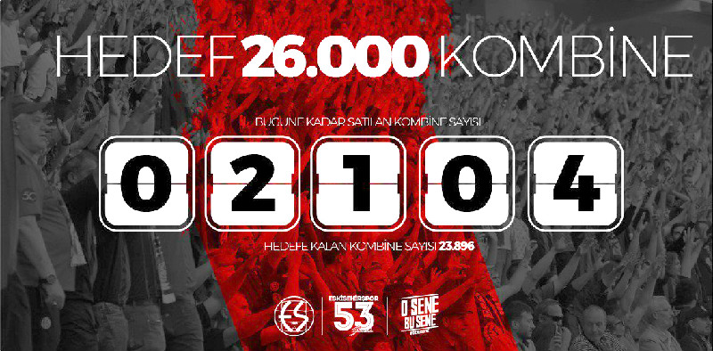 HEDEF 26 BİN SATILAN 2 BİN