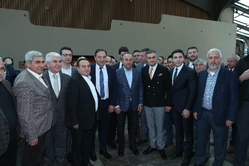 DIŞİŞLERİ BAKANI ÇAVUŞOĞLU’NA ZİYARET