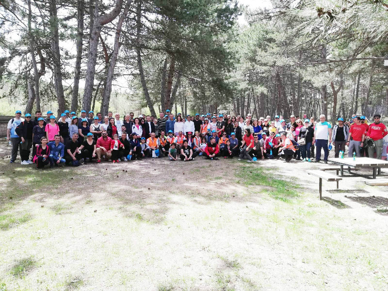 Doğada yürüdüler