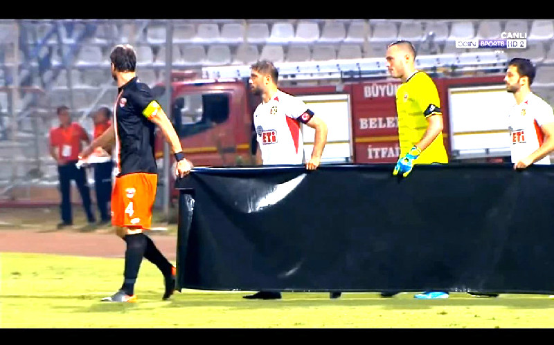 MAÇ ÖNÇESİ SİYAH PANKART