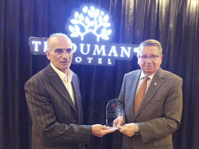 TSYDDEN DUMANA TEŞEKKÜR PLAKETİ