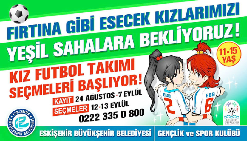 BÜYÜKŞEHİR KADINLAR İÇİN  FUTBOL TAKIMI KURUYOR