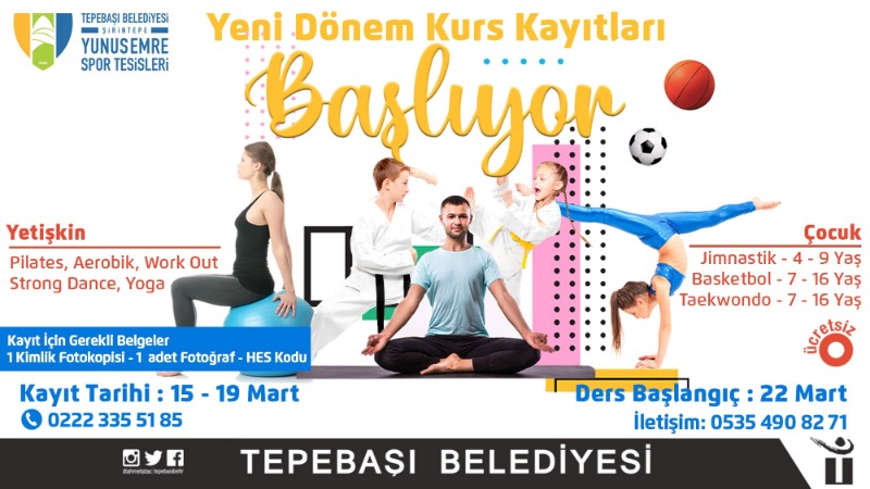 YUNUS EMRE’DE KURS KAYITLARI BAŞLADI