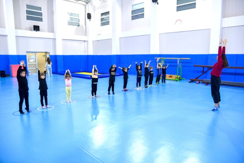 CİMNASTİK VE BASKETBOLA İLGİ BÜYÜK