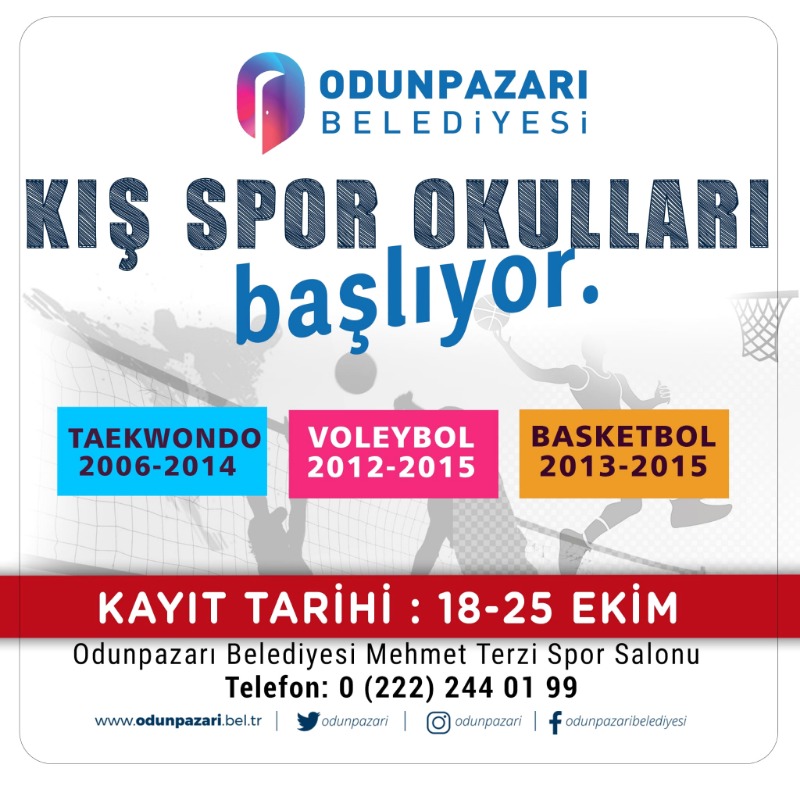 KIŞ SPOR OKULLARI BAŞLIYOR