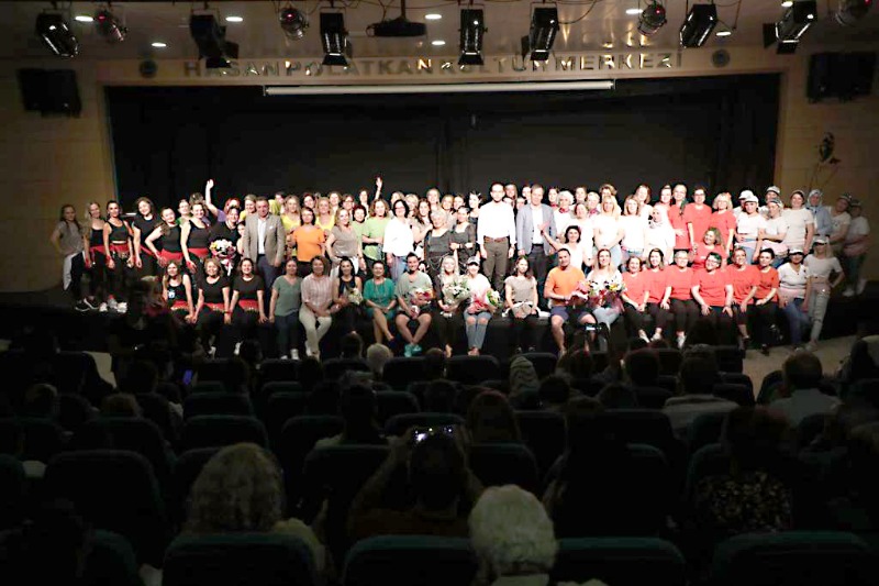 ODUNPAZARI SPOR İŞLERİ YILSONU GÖSTERİSİNDE   ÖZGÜRLÜK VURGUSU