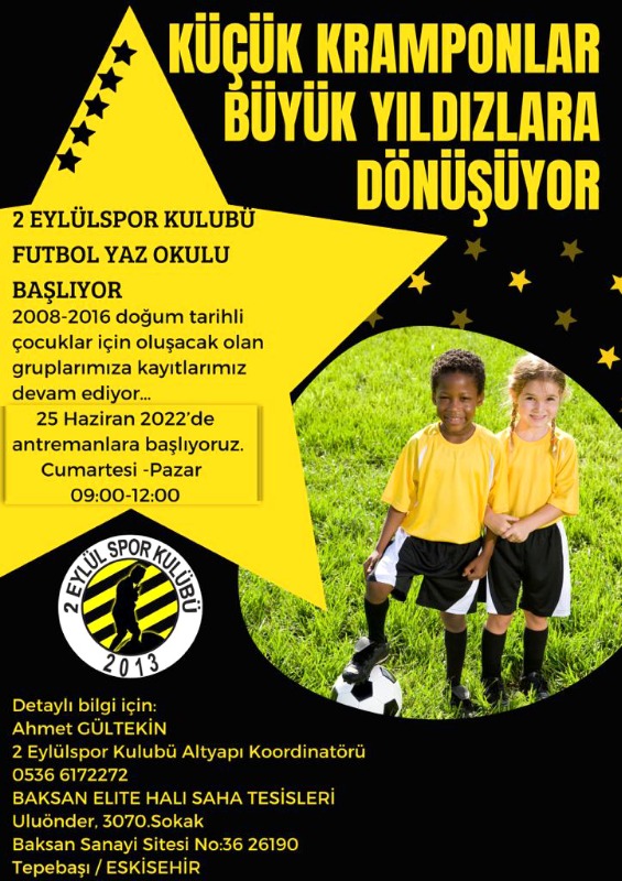 FUTBOL YAZ OKULU BAŞLIYOR