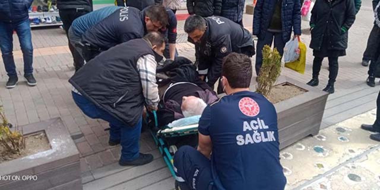 Hamamyolu'nun ortasında aniden bayıldı!