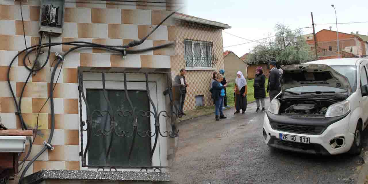 Eskişehir'e düşen yıldırım 100 haneyi etkiledi!