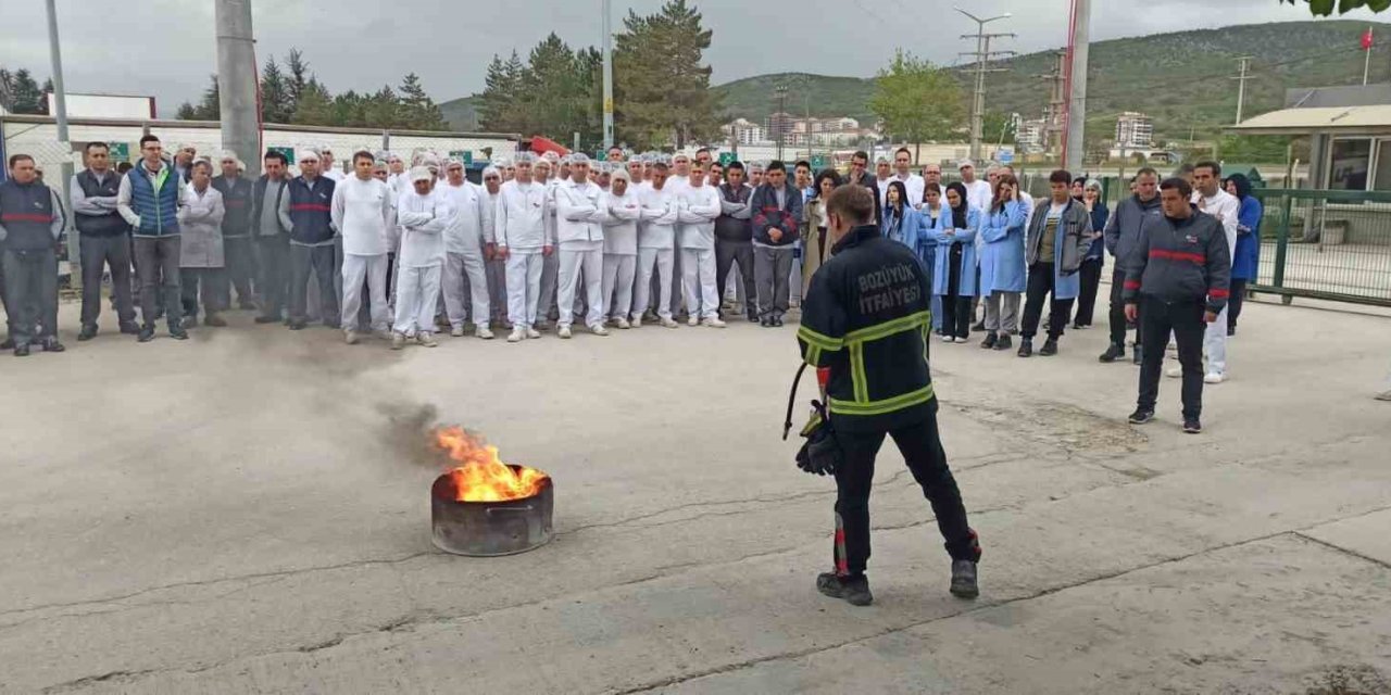 İtfaiyeden yangın eğitimi