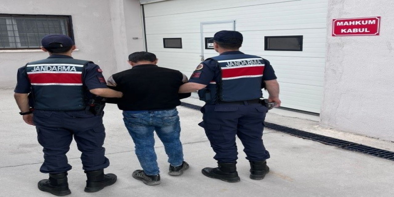 10 yıl 5 ay hapis cezasıyla aranan şahsı jandarma yakaladı