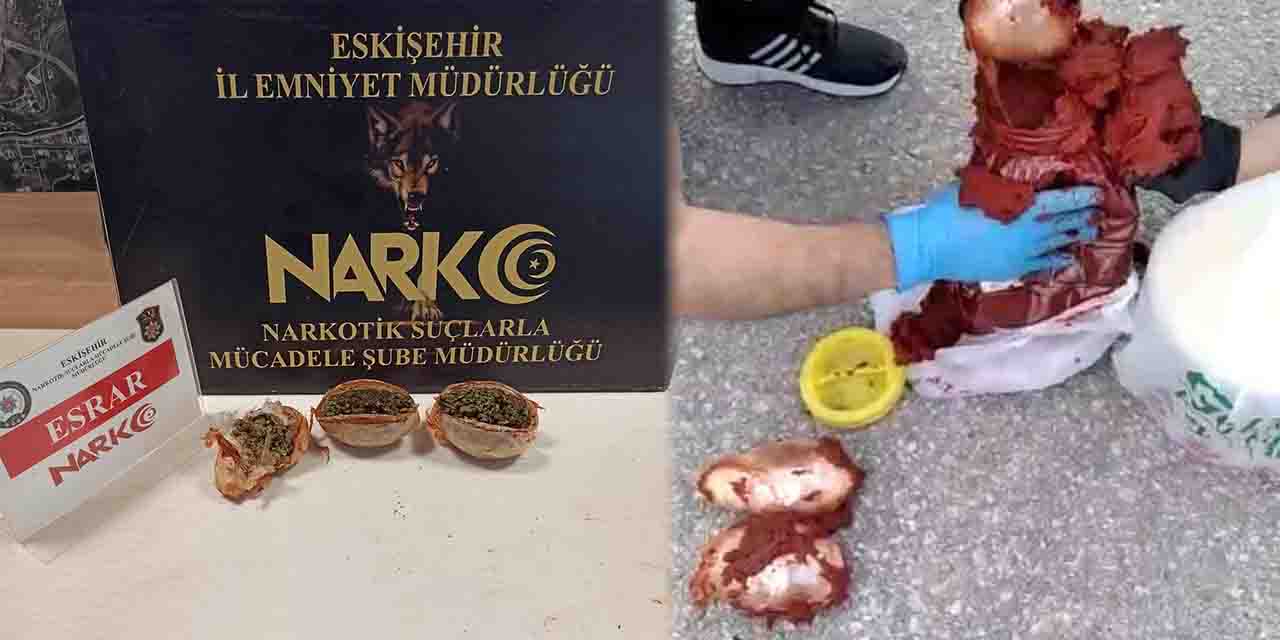 Salça bidonunda esrar bulundu!