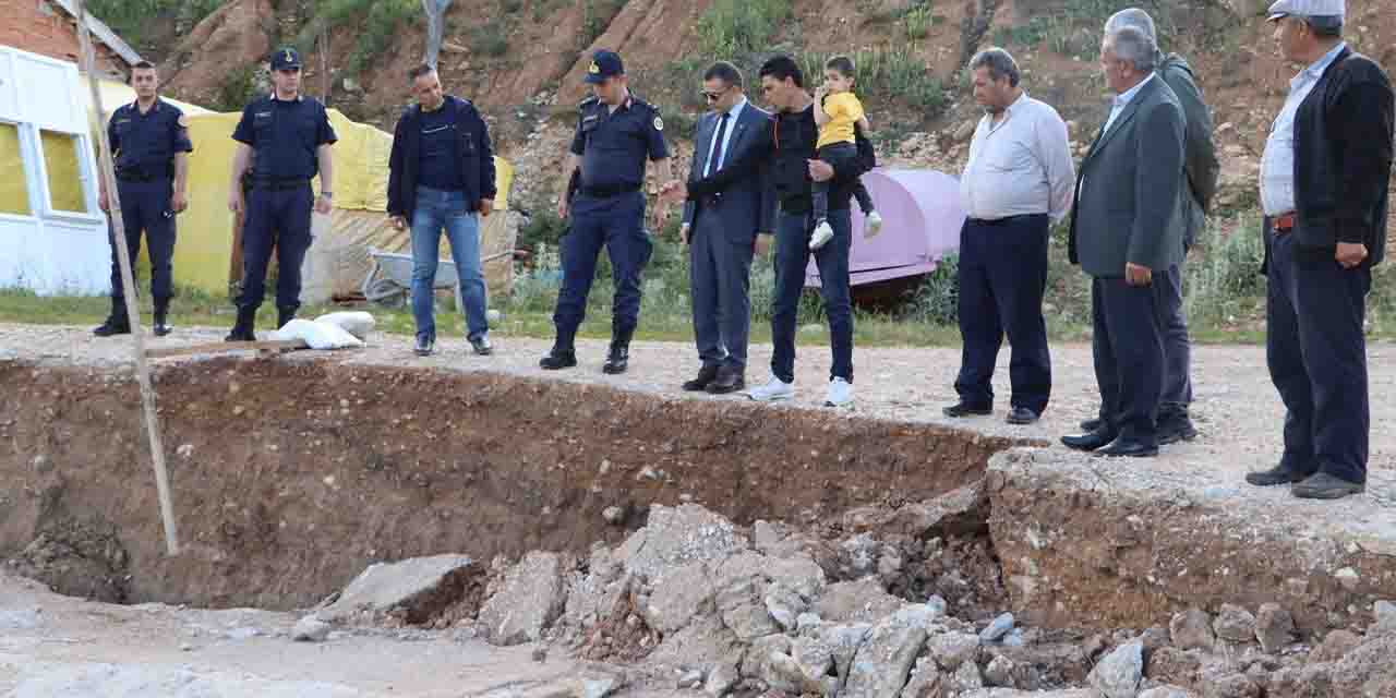 O köyde heyelan korkusu