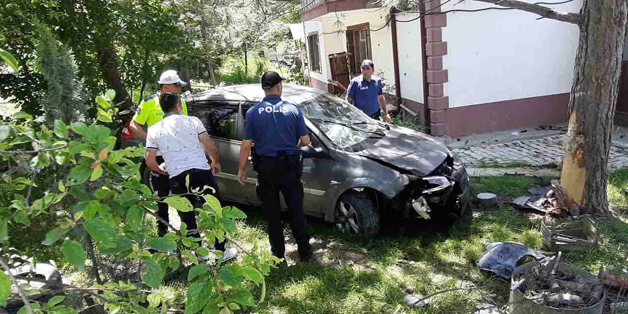 Bolu Mudurnu'da korkutan kaza