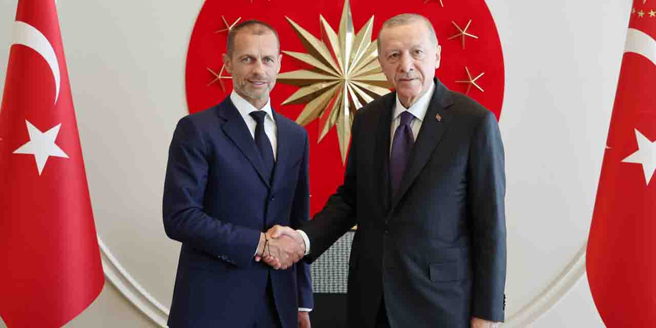 Cumhurbaşkanı Erdoğan, UEFA başkanı ile görüştü