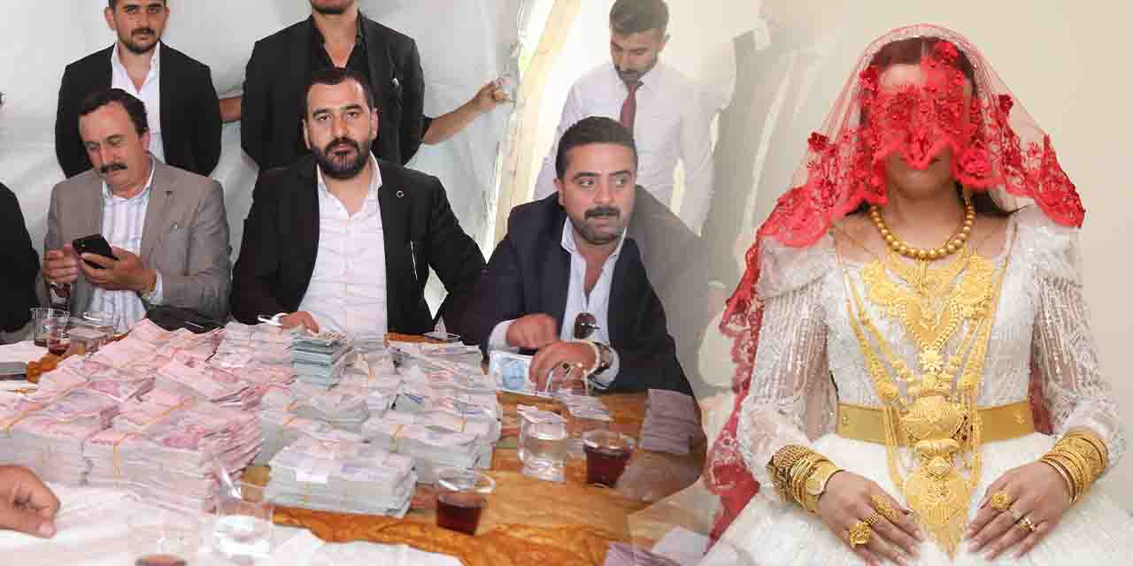 Düğünde takılan takılar dudak uçuklattı