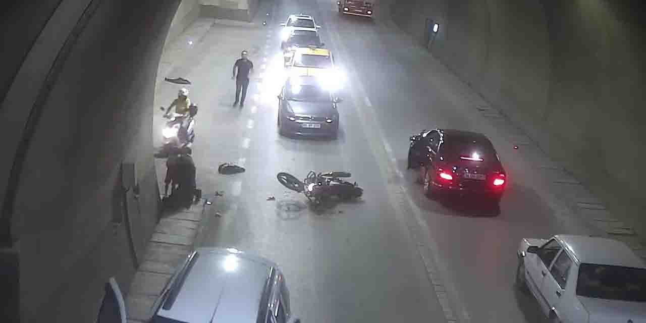 Amasya'da Ferhat Tüneli'nde feci kaza: Baba oğul yaralandı