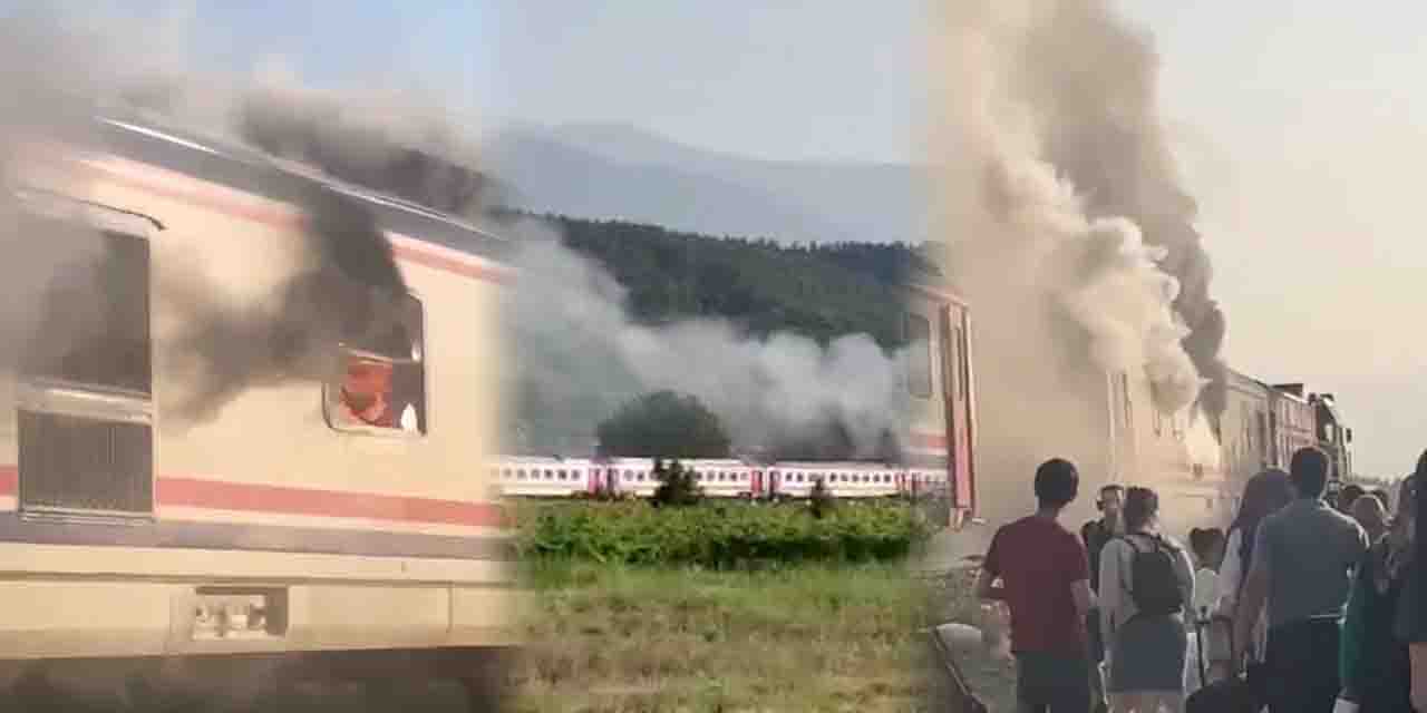Eskişehir-Denizli seferli yolcu treni alev aldı