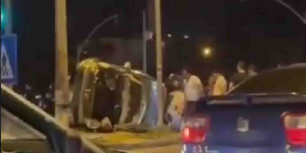 Eskişehir'de ticari araç motosiklete çarptı: 6 yaralı (Video haber)
