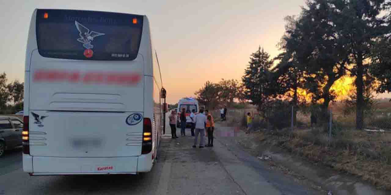 TAG otoyolunda yayaya önce çekici sonra yolcu otobüsü çarptı