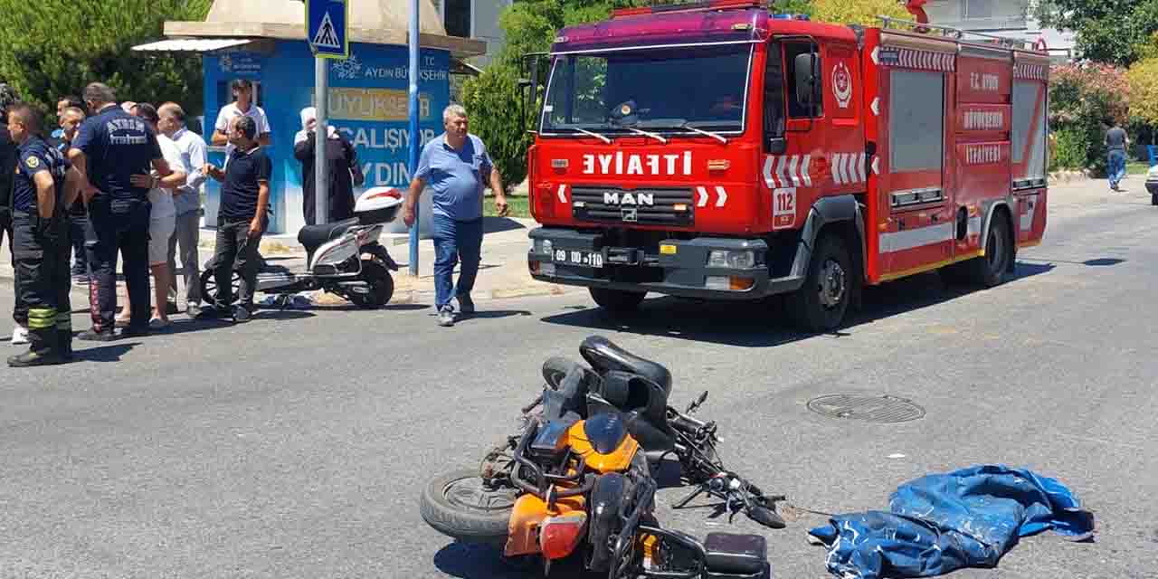 Aydın'da traktör ile motosiklet çarpıştı: 2 yaralı