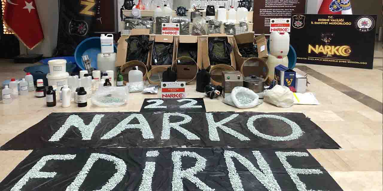 Edirne'de 2 ton 200 kilo uyuşturucu hammadesi ele geçirildi