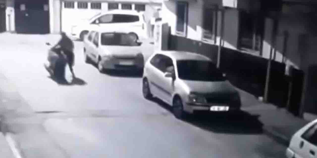 Eskişehir'de çaldığı motosikleti bakın nasıl götürdü
