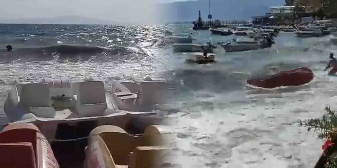 Bursa'da korku dolu anlar kameralara yansıdı