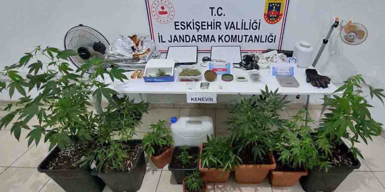 Eskişehir'de zehir evine baskın
