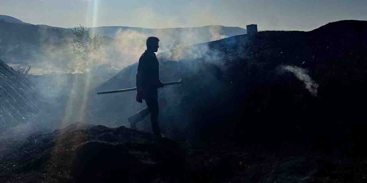 Eskişehir kırsalında günlerce süren kömür nöbeti