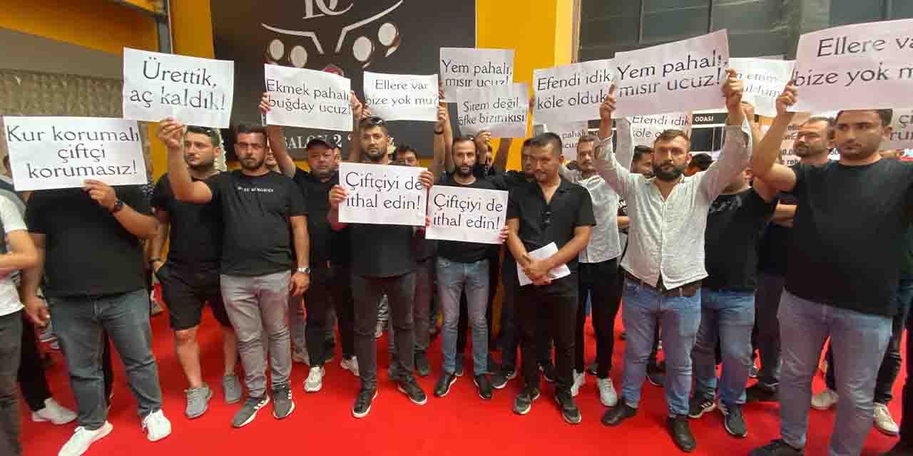Eskişehir Tarım Fuarı'nda 'düdüklü protesto'
