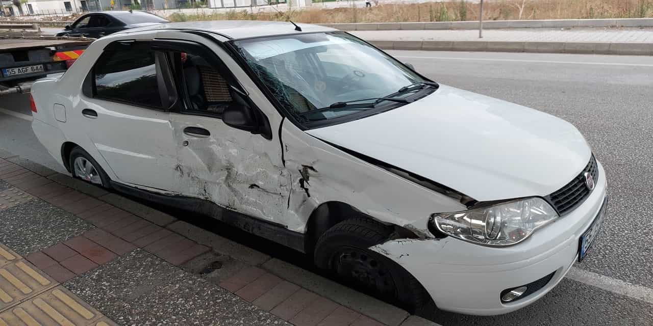 Samsun'da trafik kazası; 2 yaralı
