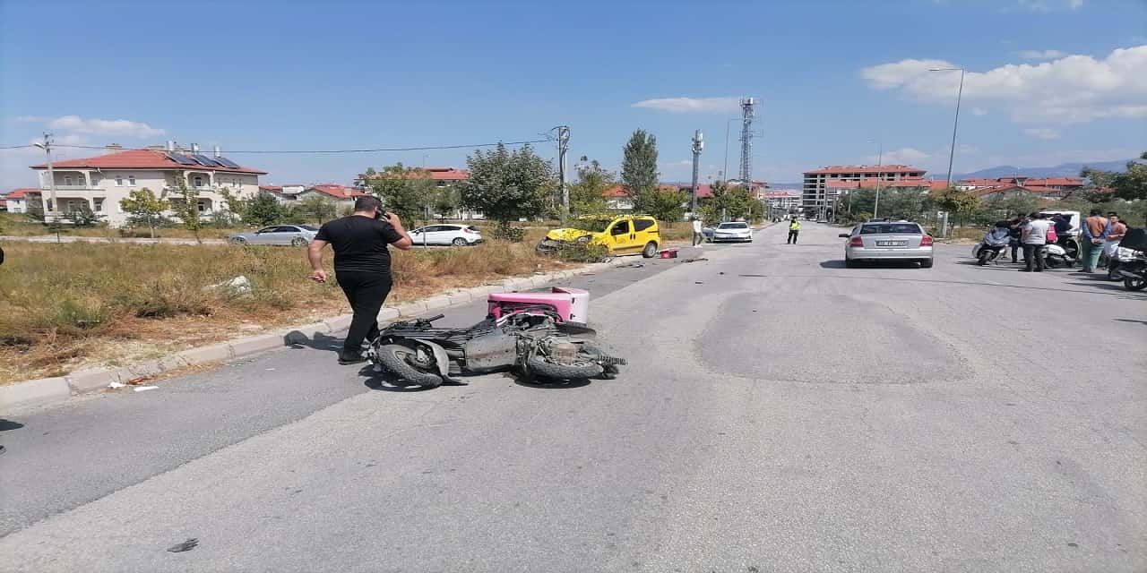 Isparta'da motosiklet kazası; 1 yaralı