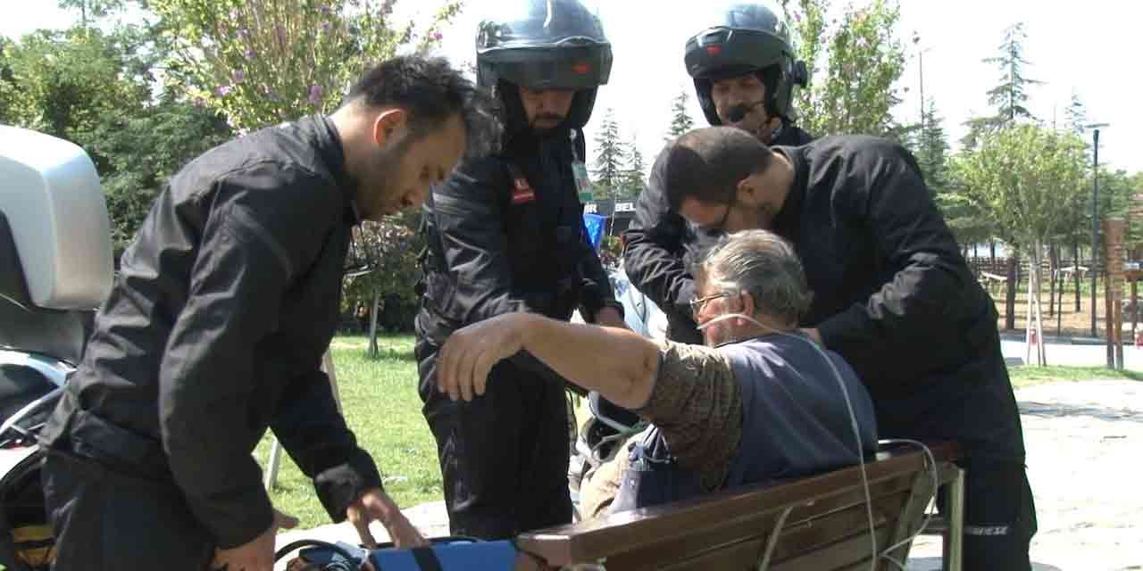 Motosiklet ambulanslar hayatlara dokunmaya devam ediyor