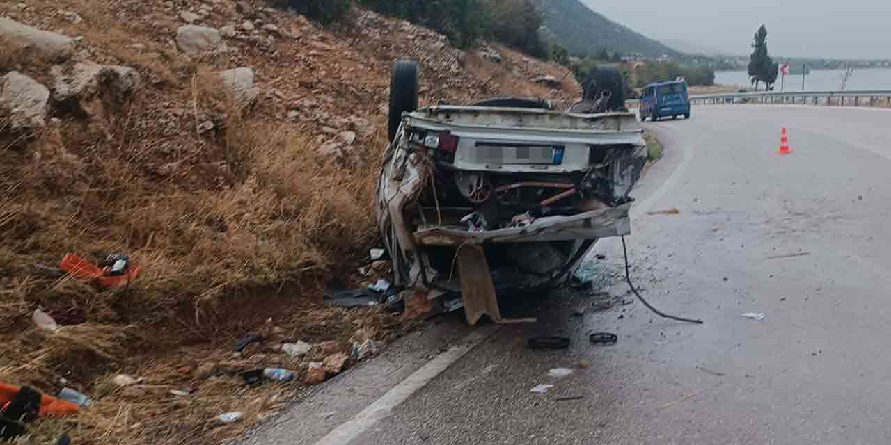 Isparta'da feci kaza! Arabada olanlar ise...